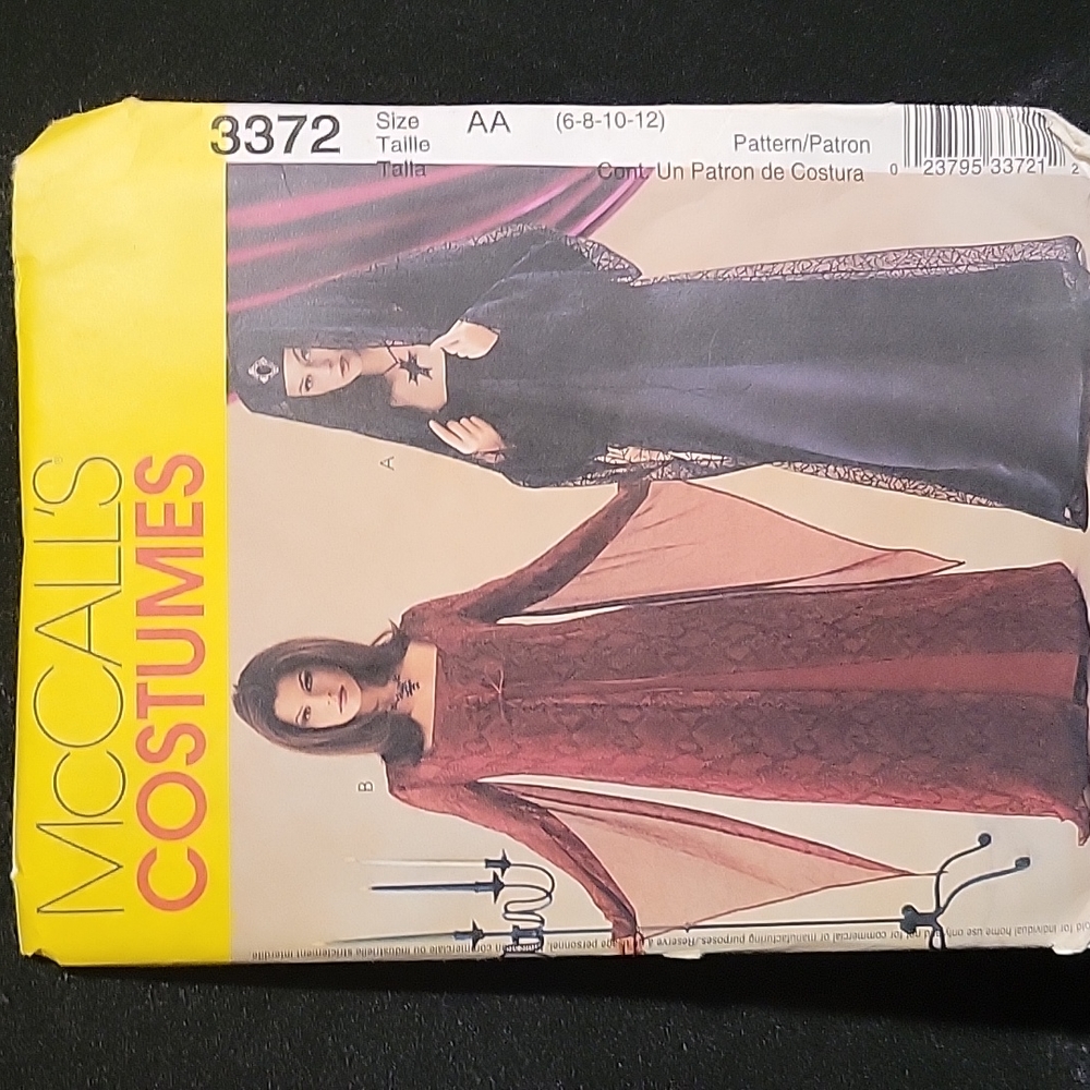 McCall's: Sewing Pattern Uncut 3372